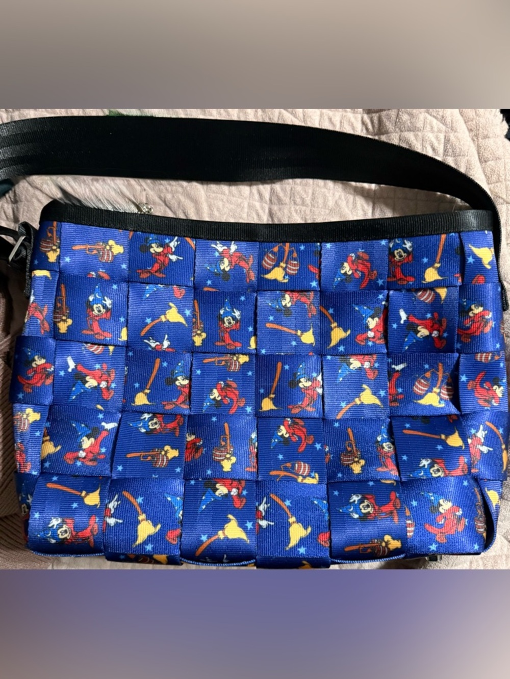 Sorcerer Mickey Harvey’s seatbelt bag